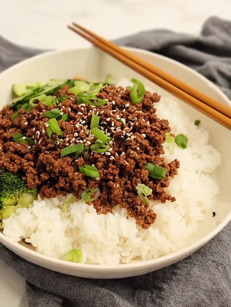 Korean Ground Beef Bowl