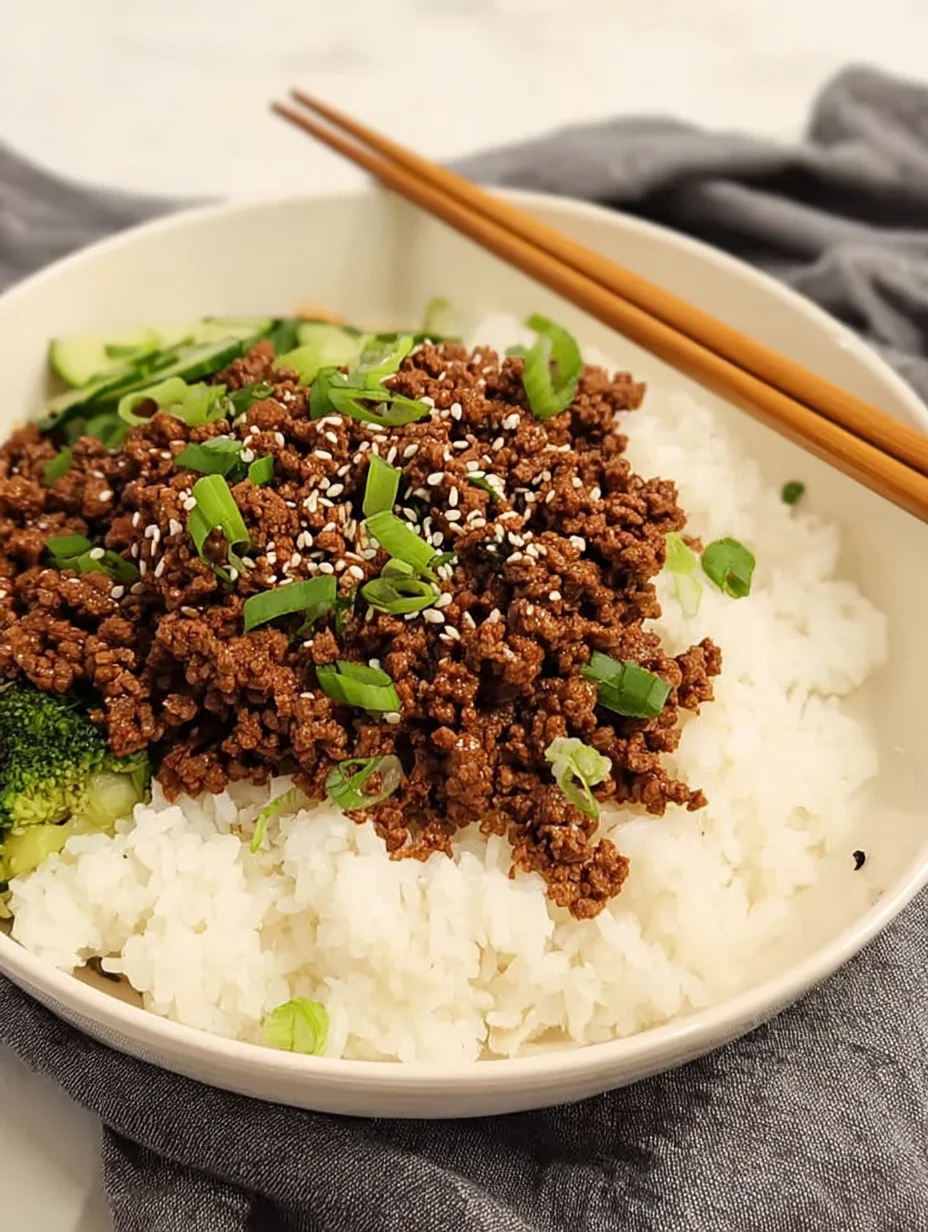 Korean Ground Beef Bowl