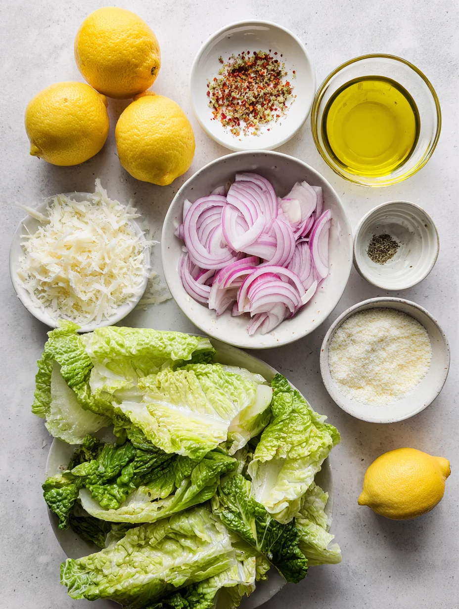 Lemon Parmesan Lettuce Salad