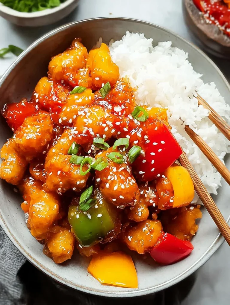 Sweet And Sour Chicken