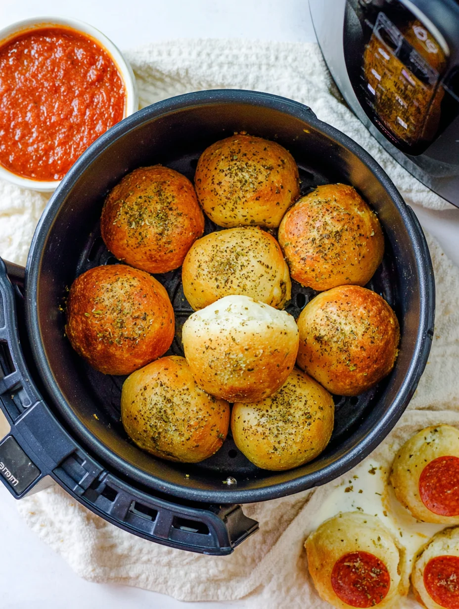 Air Fryer Pizza Bombs