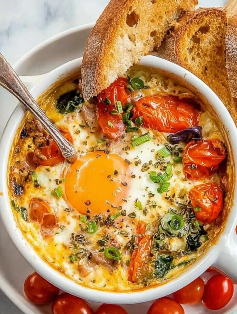 Baked Feta Eggs