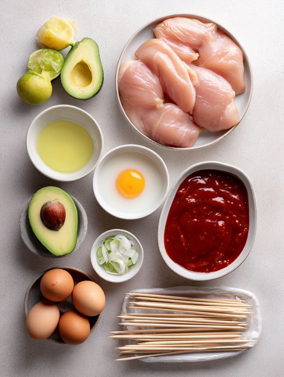 BBQ Chicken Skewer Salad