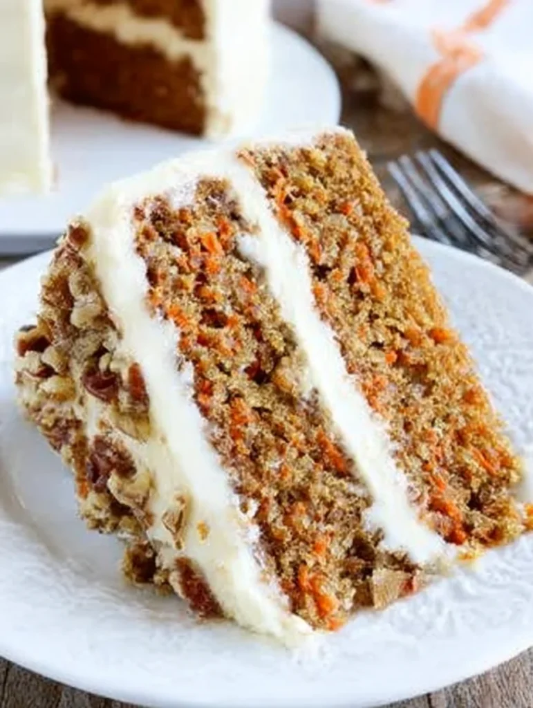 The BEST Carrot Cake with Cream Cheese Frosting