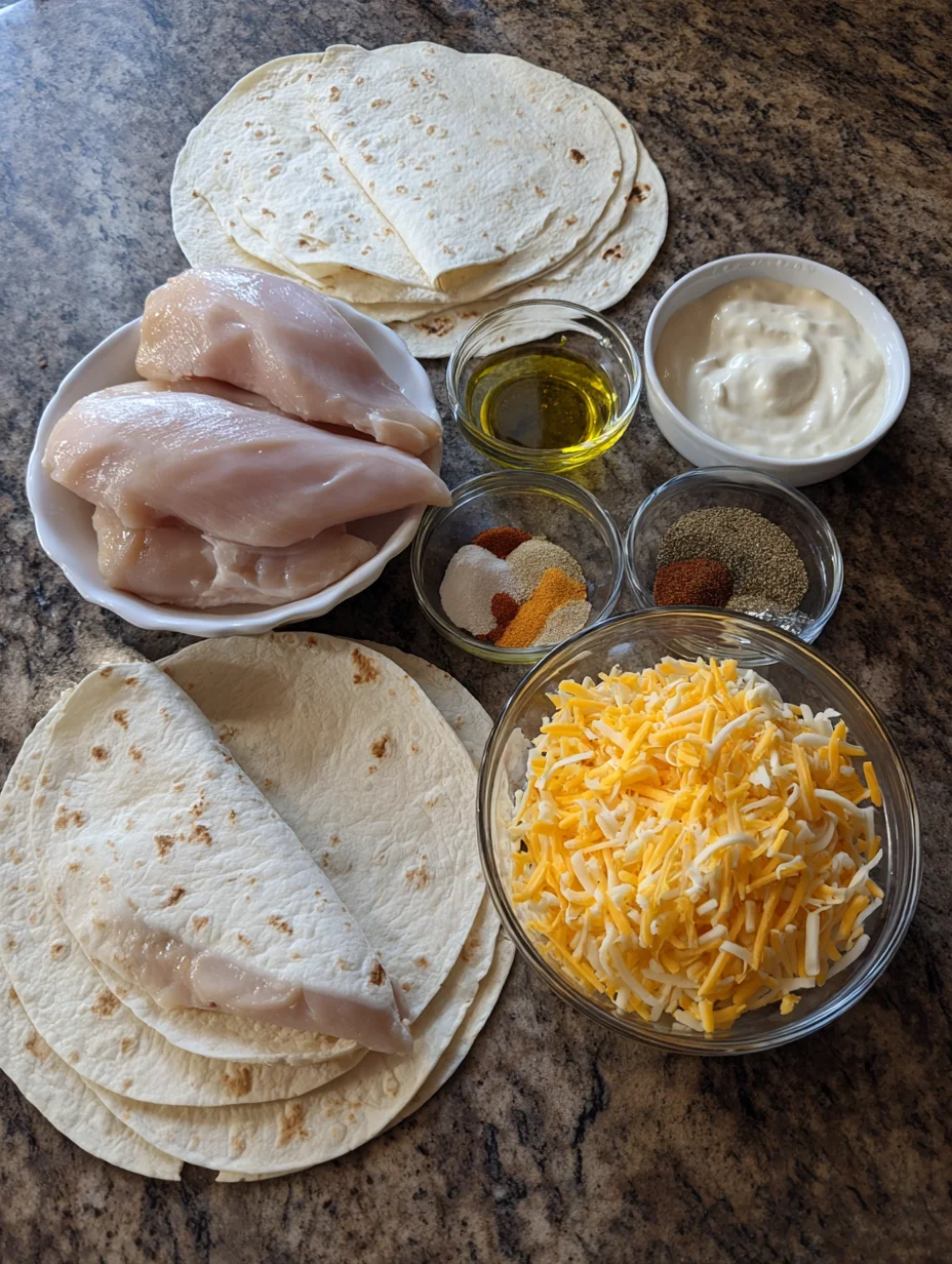 Cheesy Chicken Garlic Wraps