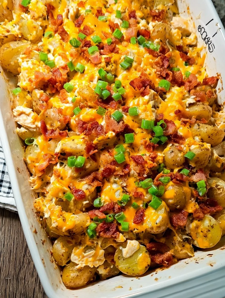 Chicken Bacon Ranch Casserole with Potatoes