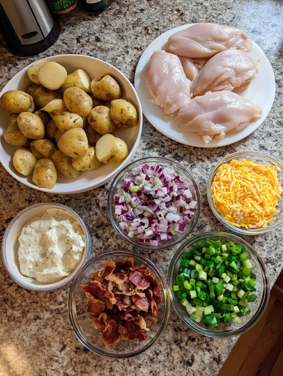 Chicken Bacon Ranch Casserole with Potatoes