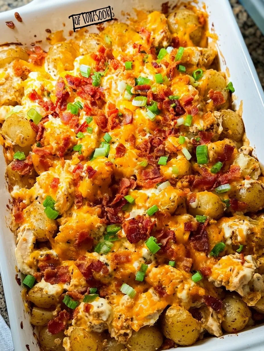 Chicken Bacon Ranch Casserole with Potatoes