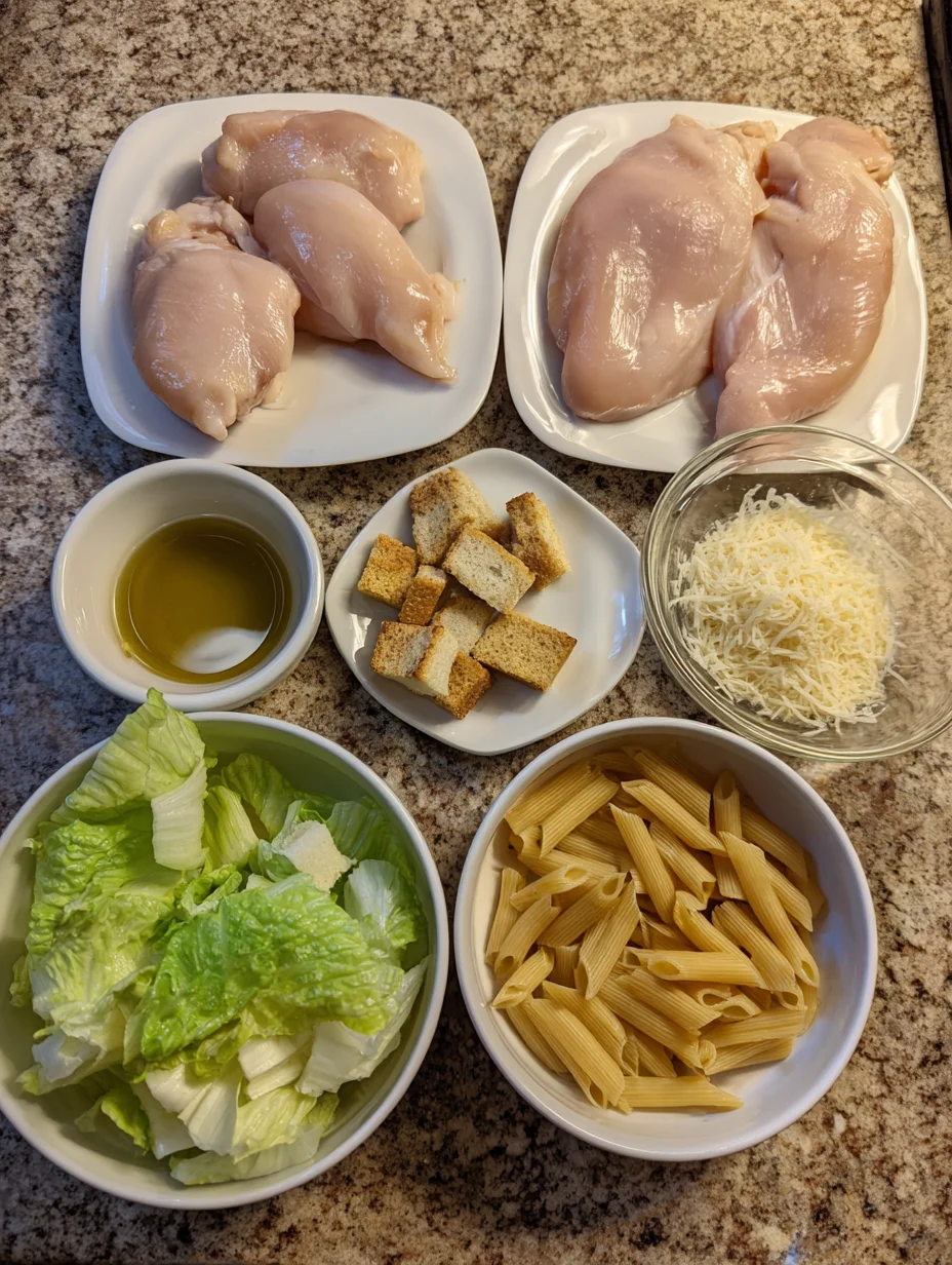 Chicken Caesar Pasta Salad