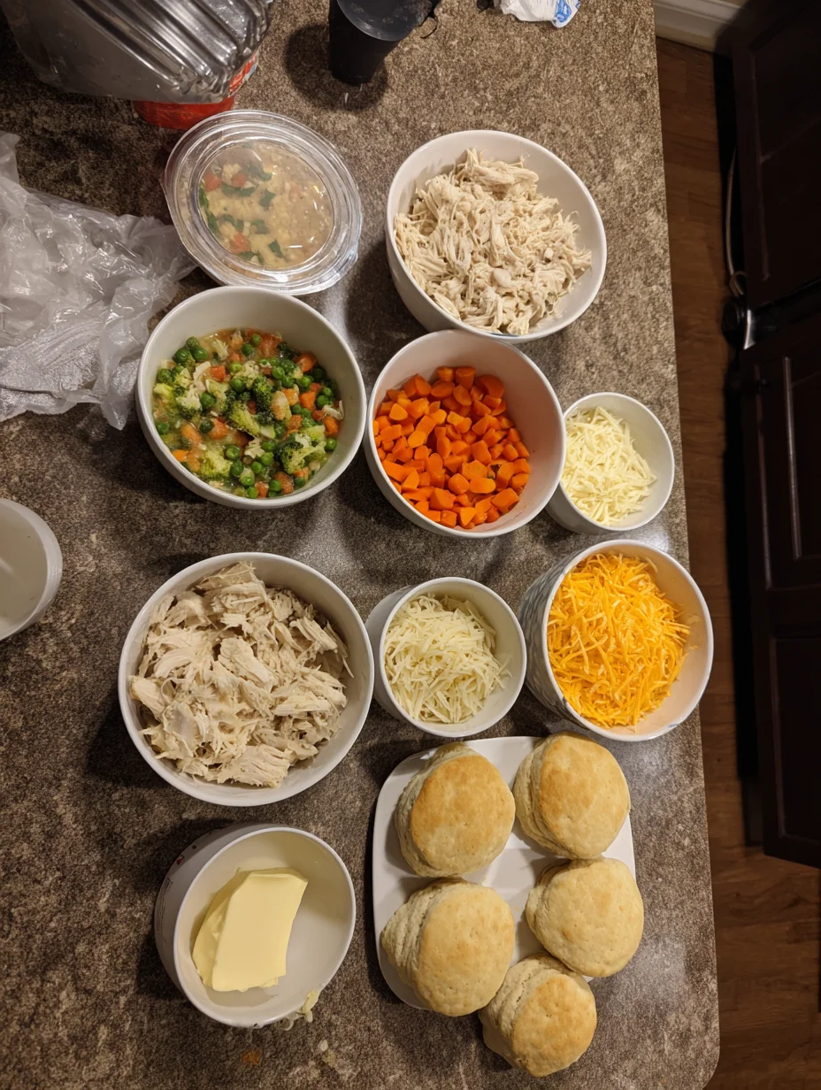 Chicken Pot Pie with Biscuits