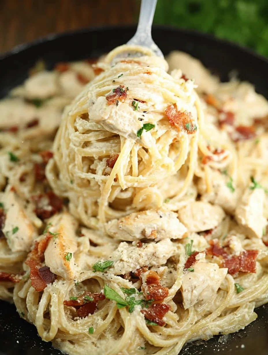Cream Cheese Bacon Chicken Pasta