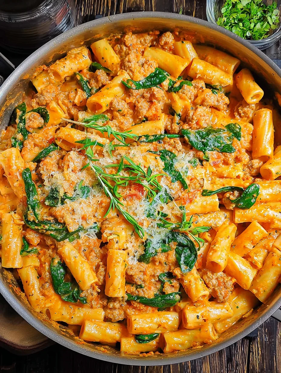 Creamy Sausage Rigatoni