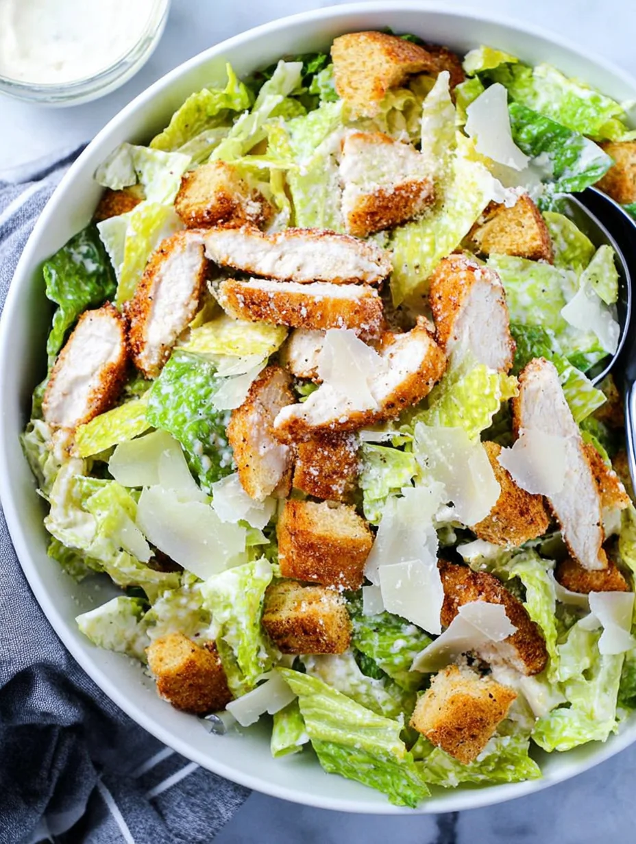 Crispy Chicken Caesar Salad