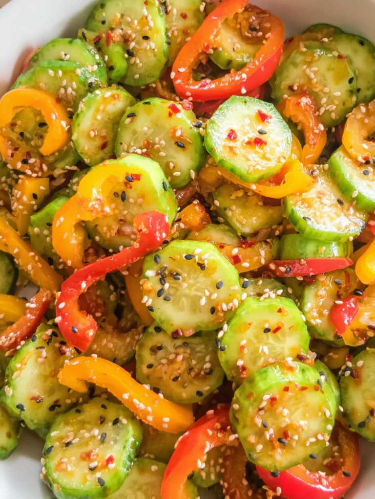 Cucumber & Pepper Salad