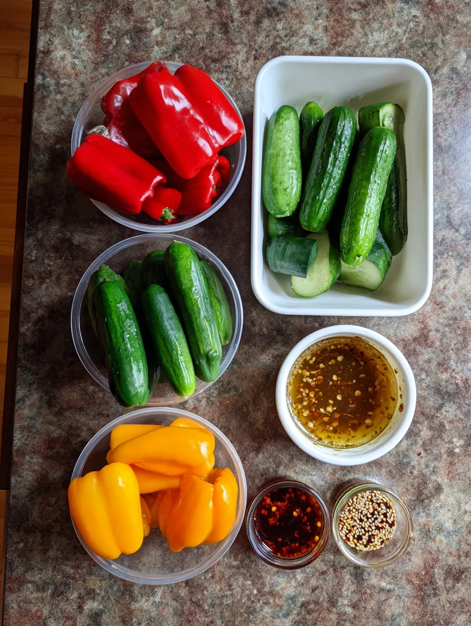 Cucumber & Pepper Salad