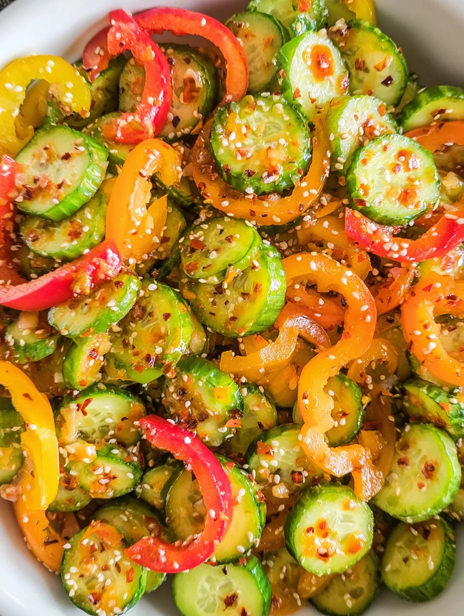 Cucumber & Pepper Salad
