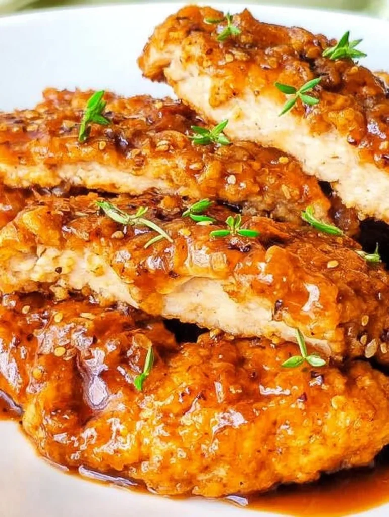 Double Crunch Honey Garlic Chicken Breasts