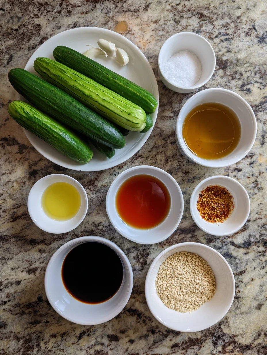 Easy Asian Cucumber Salad