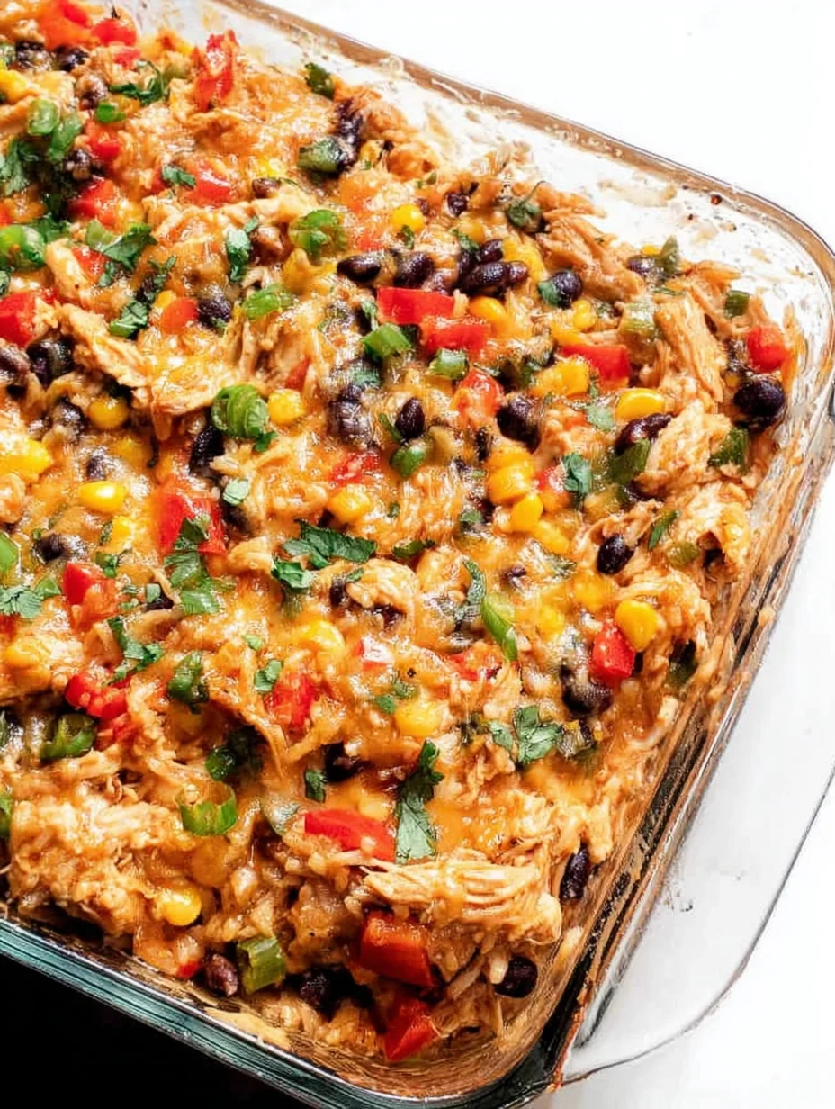 Easy Chicken Burrito Casserole