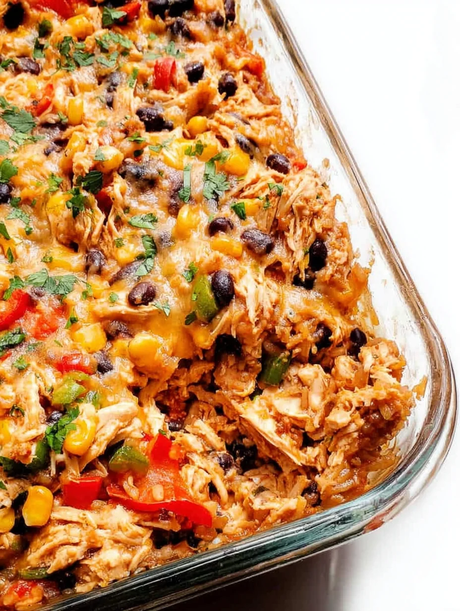 Easy Chicken Burrito Casserole