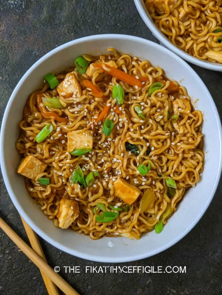 Easy Saucy Ramen Noodles