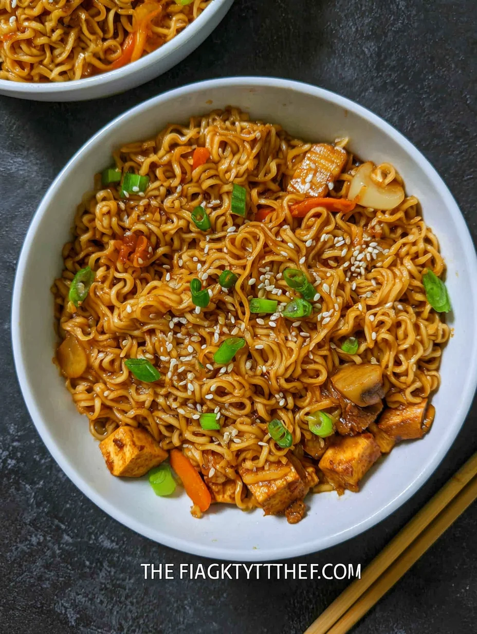 Easy Saucy Ramen Noodles