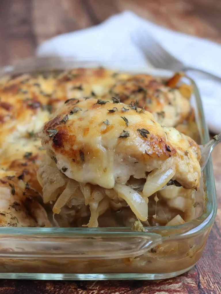French Onion Chicken Bake