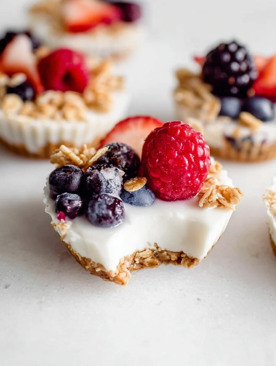 Frozen Yogurt Granola Cups