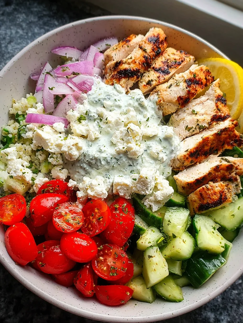 Greek Chicken Bowls
