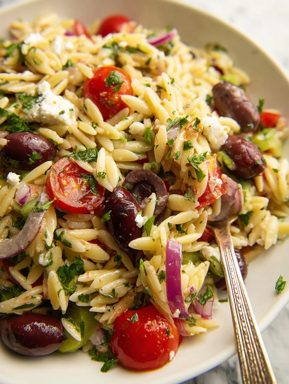 Greek Orzo Pasta Salad