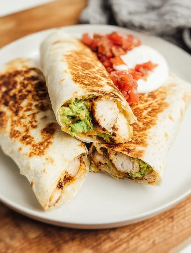Grilled Avocado Chicken Wraps