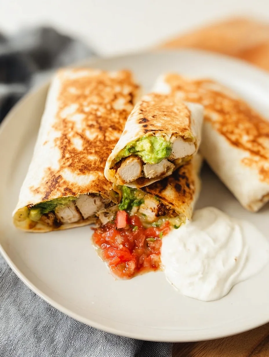 Grilled Avocado Chicken Wraps