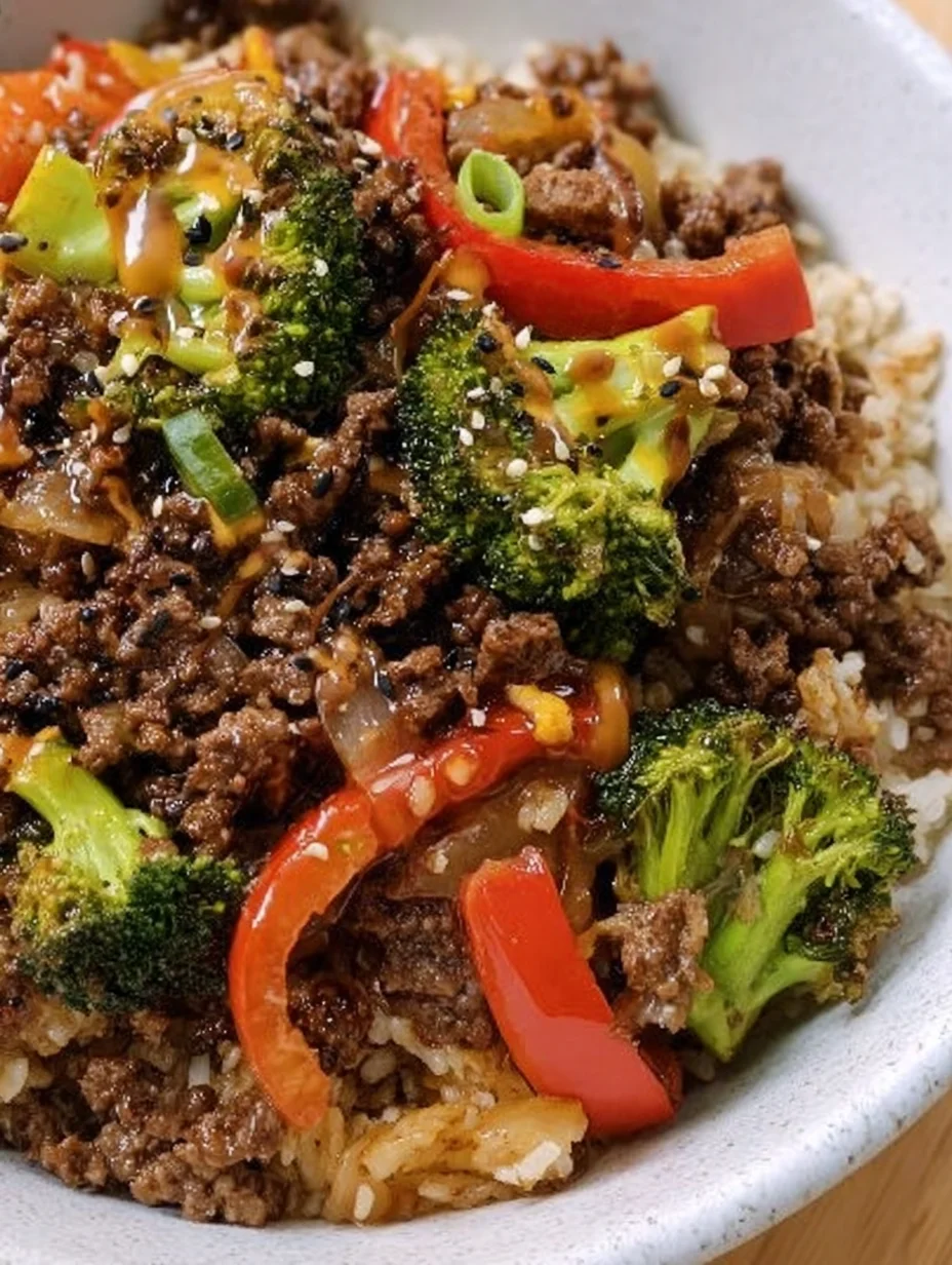 Ground Beef and Broccoli