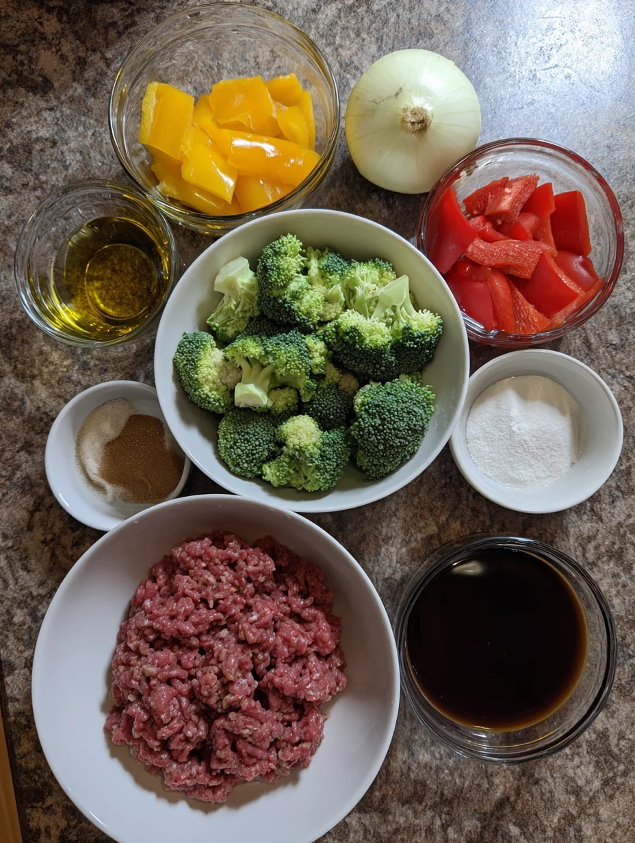 Ground Beef and Broccoli
