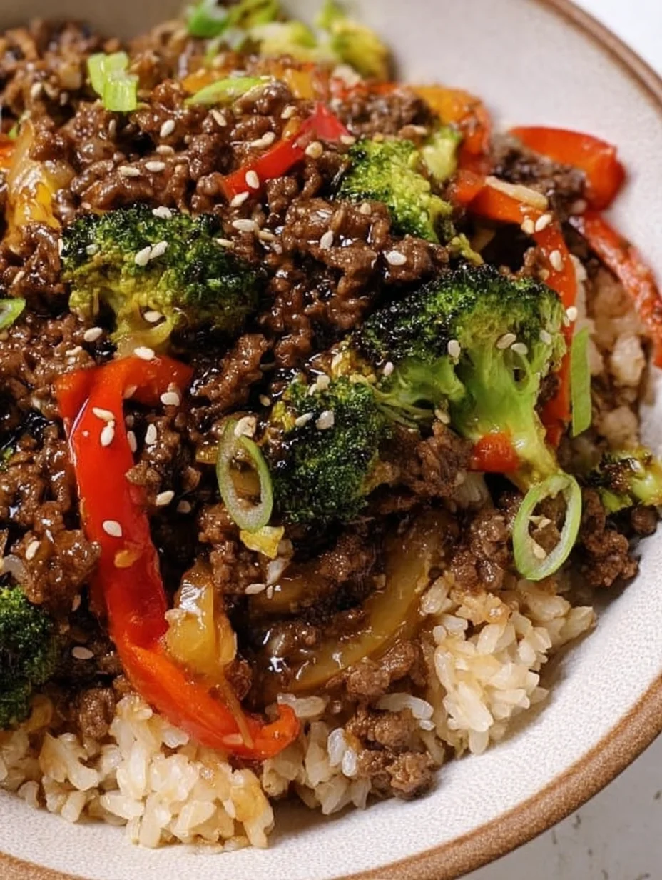 Ground Beef and Broccoli