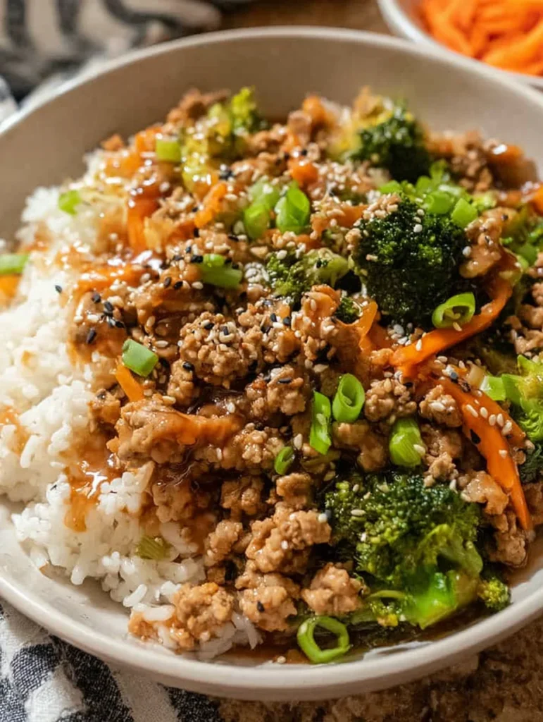 Ground Turkey Teriyaki Stir Fry