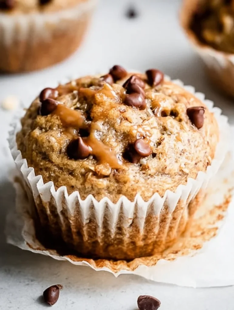 Healthy Peanut Butter Banana Muffins
