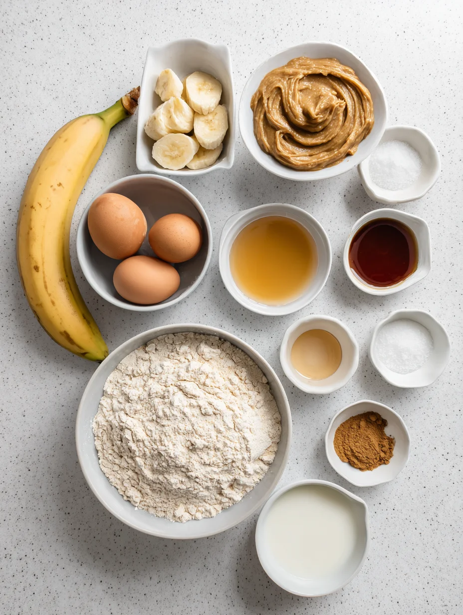 Healthy Peanut Butter Banana Muffins