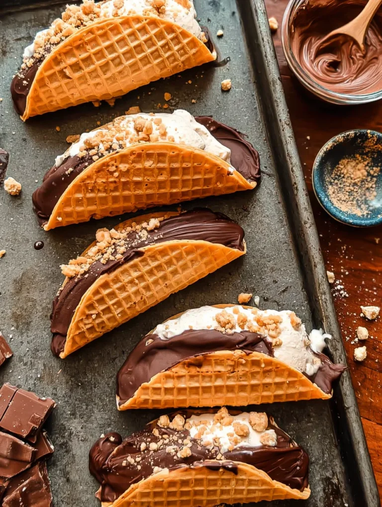 Homemade Choco Tacos