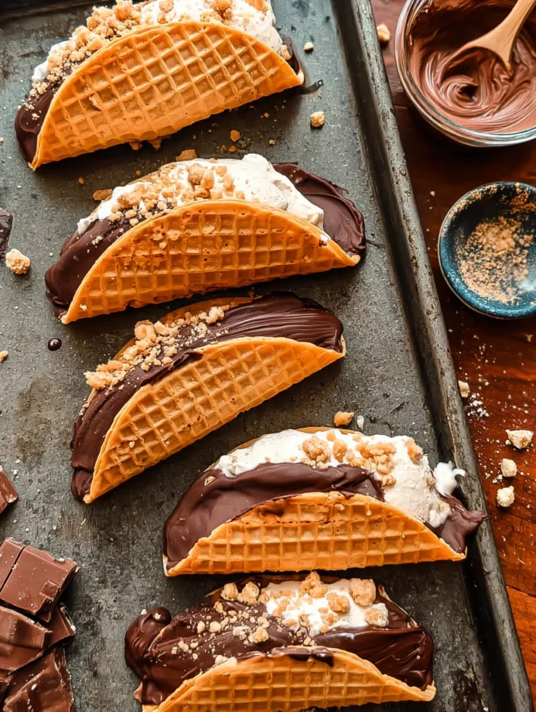 Homemade Choco Tacos