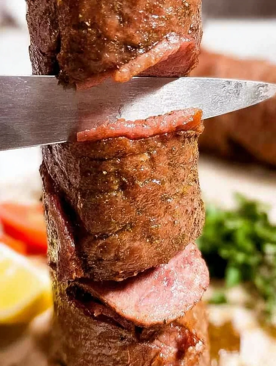 Homemade Rotisserie Doner Kebab Meat