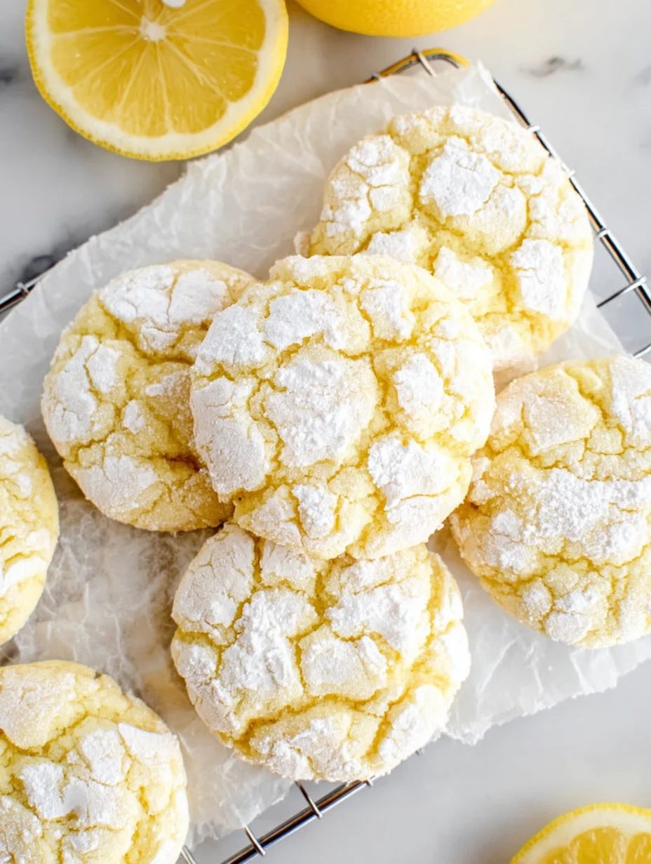 Lemon Crinkle Cookies