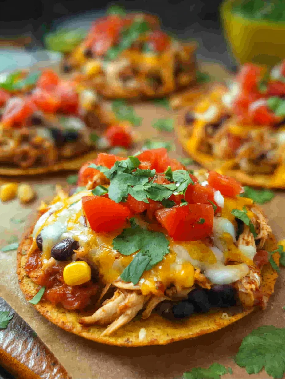 Mexican Rotisserie Chicken Tostadas