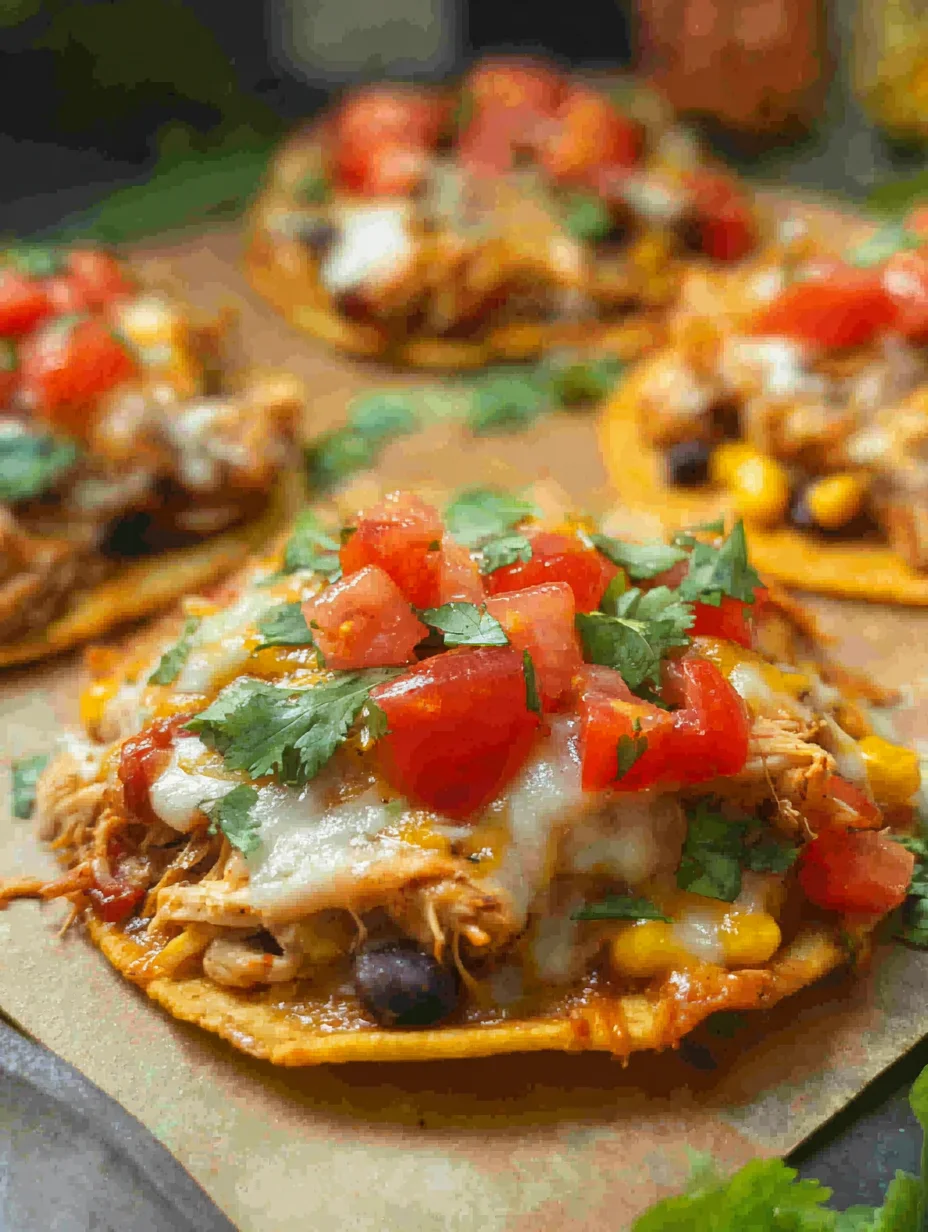 Mexican Rotisserie Chicken Tostadas