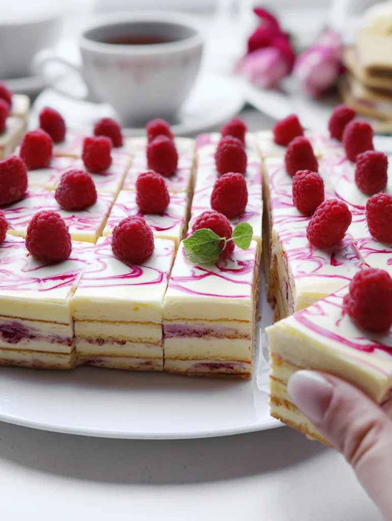 Raspberry cheesecake (no bake)