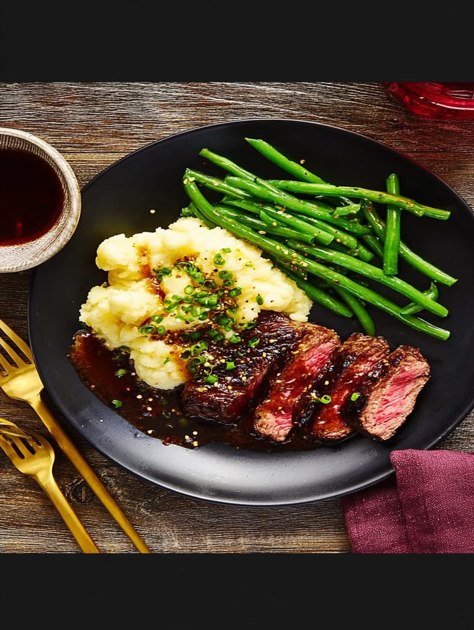 Ribeye and Roasted Garlic Pan Sauce