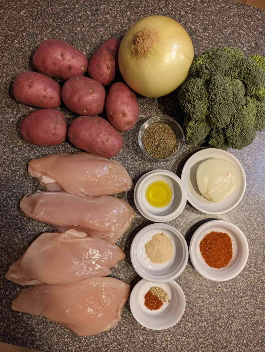 Skinny Chicken and Roasted Potato Bowl