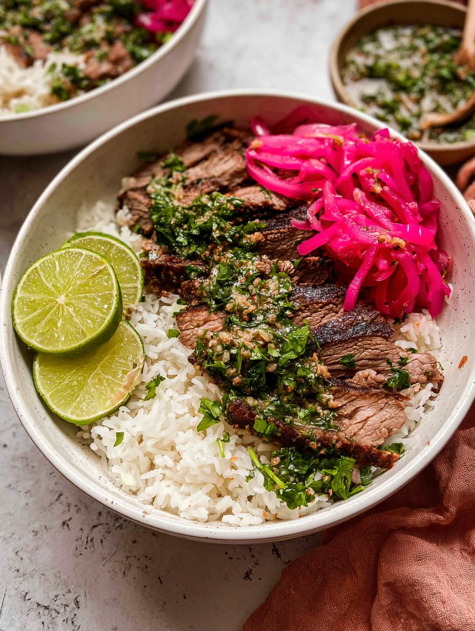 Skirt Steak Rice Bowls