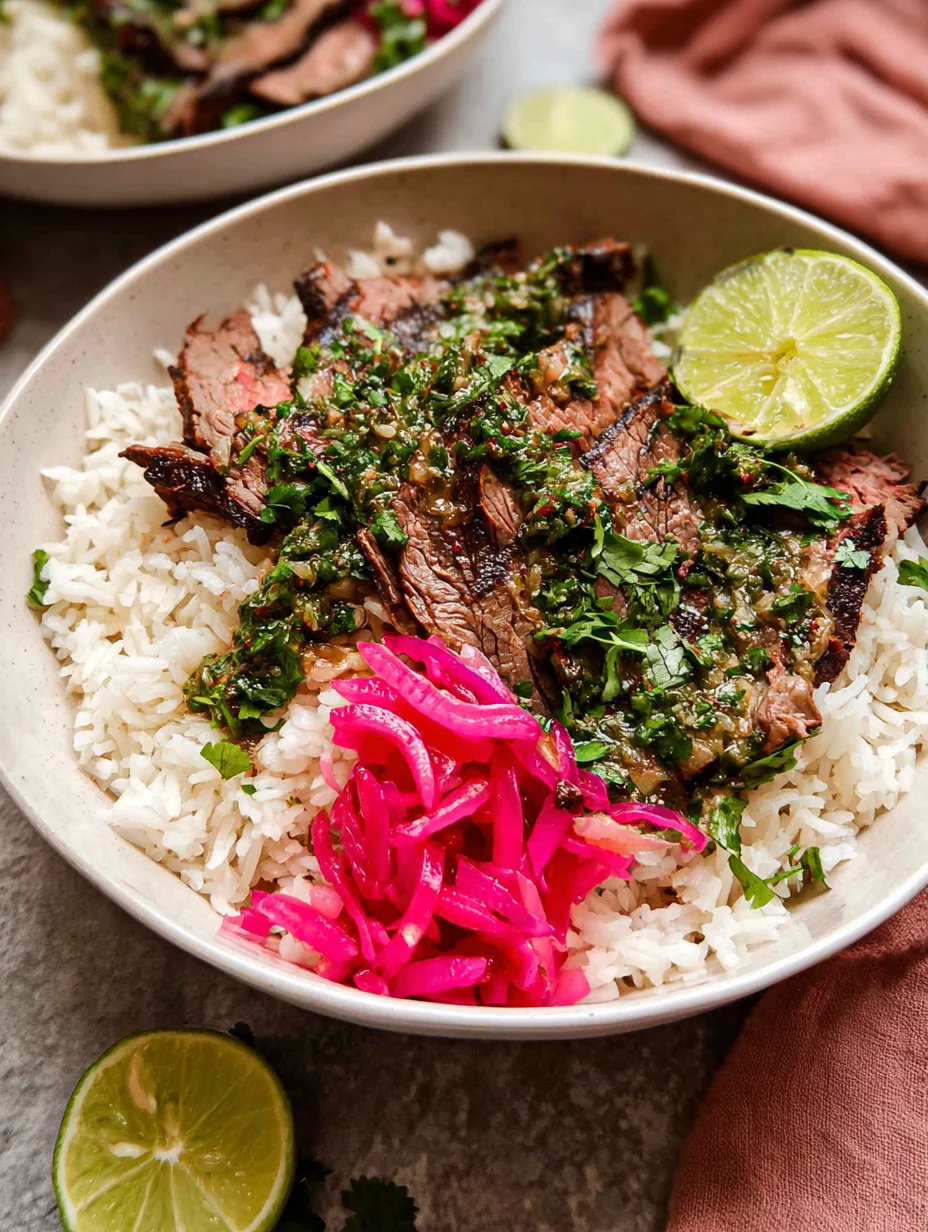 Skirt Steak Rice Bowls