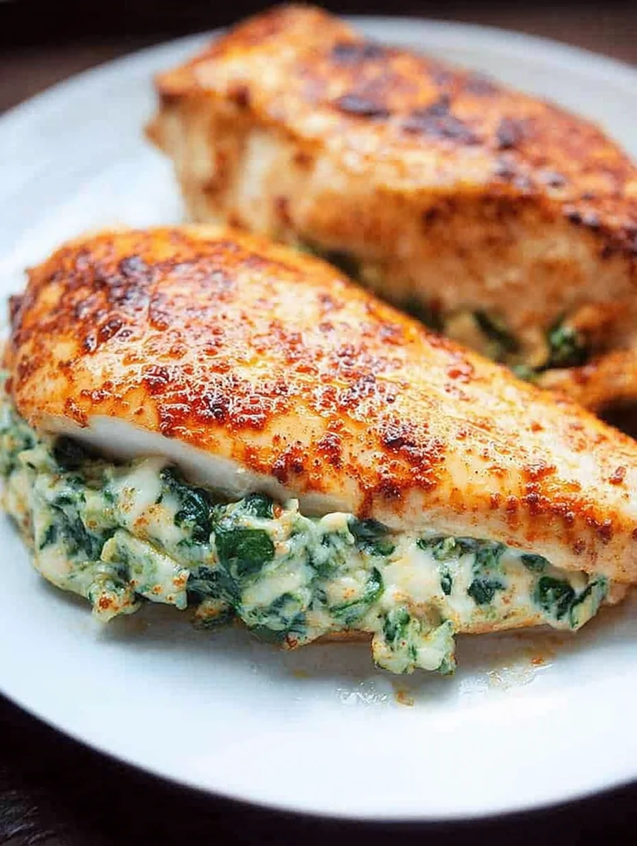 Spinach Stuffed Chicken Breasts